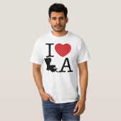 T-shirt I LA de coeur (Devant entier)