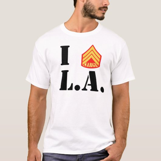 T-shirt I LA de Sarge (Devant)