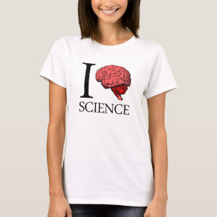 T-shirt I la science du cerveau (je sais la science) (la