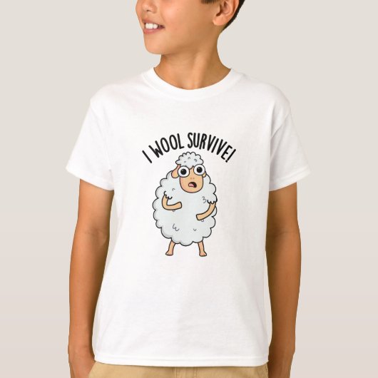 T-shirt I Laine Survive Funny Sheep Pun (Devant)