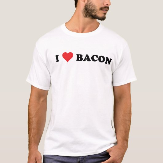 T-shirt I lard de coeur (Devant)