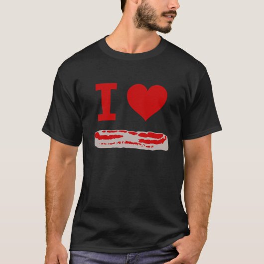 T-shirt I lard de coeur (Devant)
