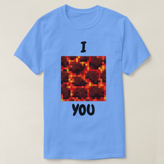 T-shirt I Lava You Volcanologue plaisanter (Design devant)