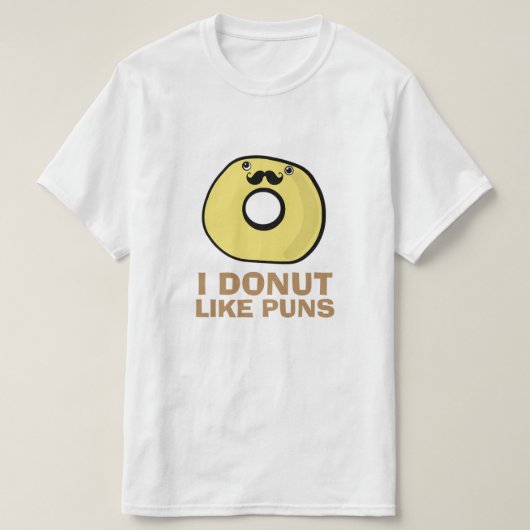 T-shirt I le beignet aiment des calembours (Design devant)