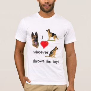 T-shirt I le coeur celui qui jette le jouet