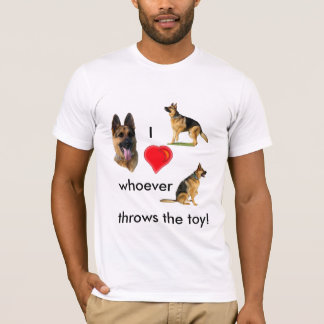 T-shirt I le coeur celui qui jette le jouet