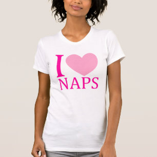 T-shirt I le coeur fait une sieste débardeur de dames