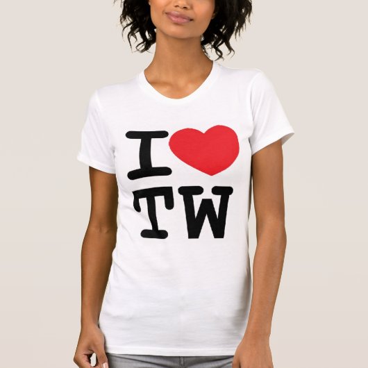 T-shirt I le coeur TW conçoivent (Devant)