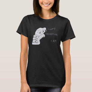 T-shirt I Lift Je suis donc grec Philosophie Gym entraînem