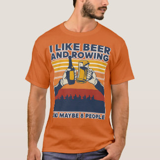 T-shirt I Like Beer Rowing Beer Drinking