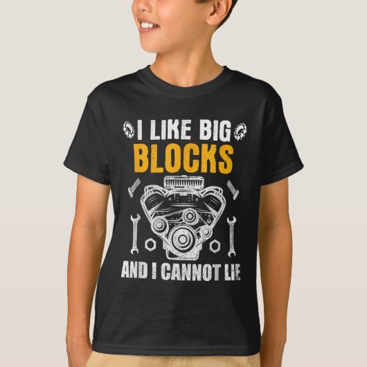 T-shirt I Like Big Blocks And I Cannot Lie (Devant)
