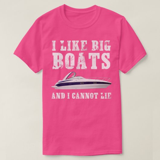 T-shirt I Like Big Boats Funny Boating  (Design devant)