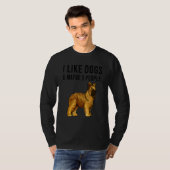 T-shirt I Like Briard Dogs And Maybe 3 People (Devant entier)