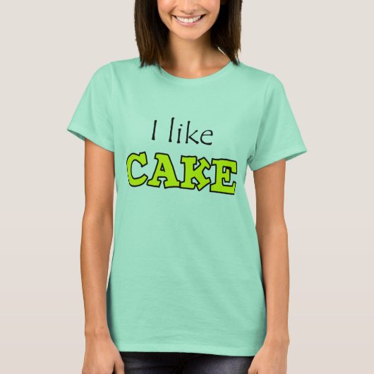 T-shirt I like Cake (Devant)