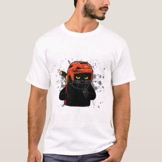 T-shirt I Like Cats And Hockey And Maybe 3 People Funny Ca