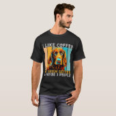 T-shirt I Like Coffee Irish Setter And Maybe 3 People Iris (Devant entier)