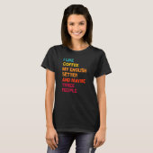 T-shirt I Like Coffee My English Setter and Maybe Three Pe (Devant entier)
