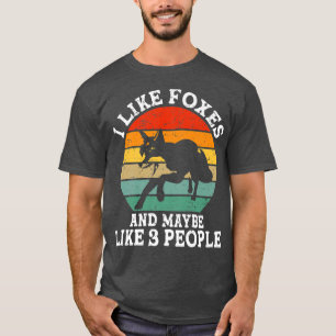 T-shirt I Like Foes And Maybe 3 People Funny Retro Premium