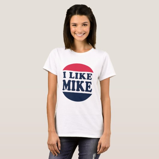 T-SHIRT I-LIKE-MIKE-BUTTON (Devant entier)