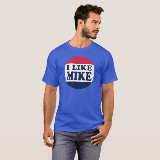 T-SHIRT I-LIKE-MIKE-BUTTON (Devant entier)