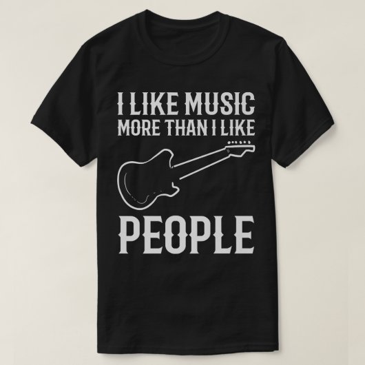 T-shirt I like music Performer (Design devant)