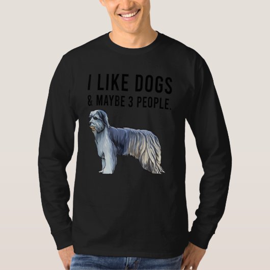 T-shirt I Like Pyrenean Shepherd Dogs And Maybe 3 People (Devant)