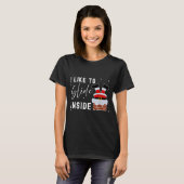 T-shirt I Like To Slide Inside Funny Xmas Couple Unhinge P (Devant entier)