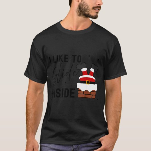 T-shirt I Like To Slide Inside I Like To Ride On Top Coupl (Devant)