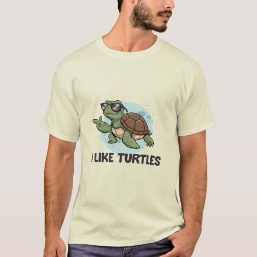 T-shirt I Like Turtles (Devant)