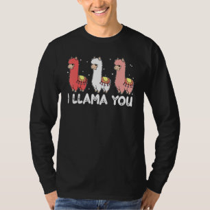 T-shirt I Llama You mignon Valentines Day Alpaca filles ga
