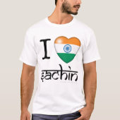 T-shirt I lLove Sachin (Tendulkar) (Devant)