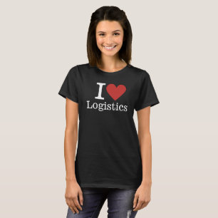T-shirt I ❤️ Logistique pour les employés CUSTOM Femmes