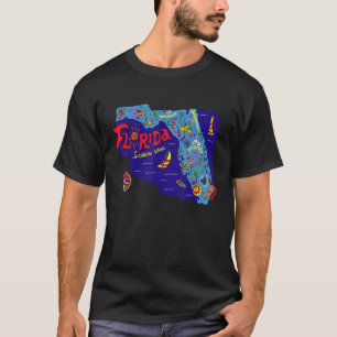 T-shirt I Loida Florida T Shirt, mignon coloré Florida gra