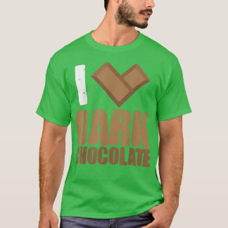 T-shirt I Lok Dark Chocolate Bars Bar Cuisine au lait de c