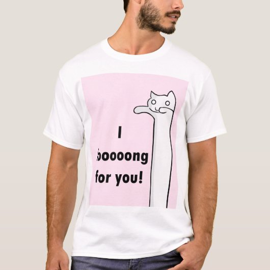T-shirt I longtemps pour vous, Longcat (Devant)