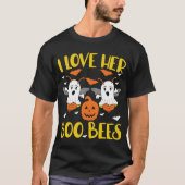 T-shirt I Loo Her Boo Bees tee Funny Couples Halloween Co (Devant)