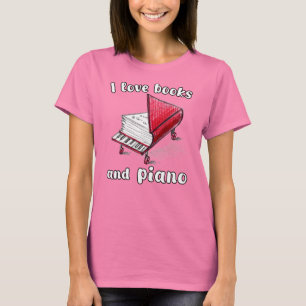 T-shirt I Looks And Piano, Authentic Freehand Art