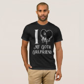 T-shirt I Loth My Goth Girlfriend Coeur Blanc Photo gothiq (Devant entier)