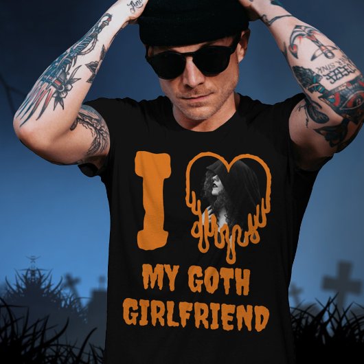 T-shirt I Loth My Goth Girlfriend Halloween Heart Photo