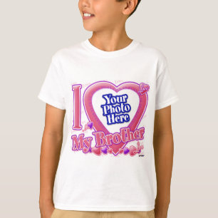 T-shirt I Lother My Brother rose/violet - photo