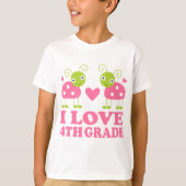 T-shirt I Love 4th Grade Ladybug (Devant)