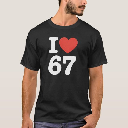 T-shirt I Love 67  (Devant)