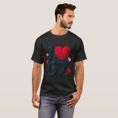 T-shirt I Love 67 Cute Cozy 67 Knitted Yarn Pattern 67 Mem (Devant entier)