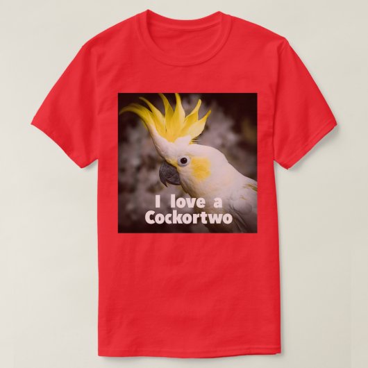T-shirt I love a Cockortwo 1 (Design devant)