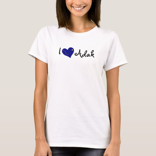 T-shirt I Love Adak (Devant)