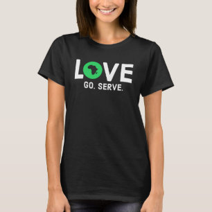 T-shirt I Love Africa Africa Carte