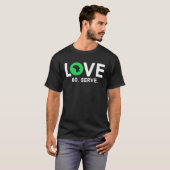 T-shirt I Love Africa  Africa Map (Devant entier)