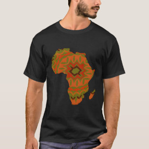 T-shirt I Love Africa Outline Of African Continent