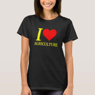 T-shirt I Love Agriculture Vêtements Agriculture Agricole