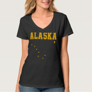 T-shirt I Love Alaska Minimalist State Flag